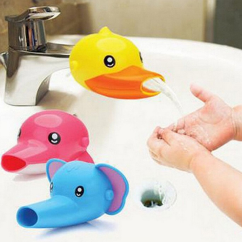 Happy Fun Animals Faucet Extender Kids Hand Washing Bathroom Sink - midtownperfection