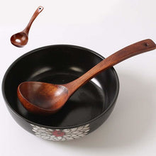 Load image into Gallery viewer, Long Handled Wooden Soup Spoons Bamboo - midtownperfection
