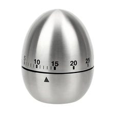 Load image into Gallery viewer, Kitchen Timer Stainless Steel Egg 60 Minutes - midtownperfection
