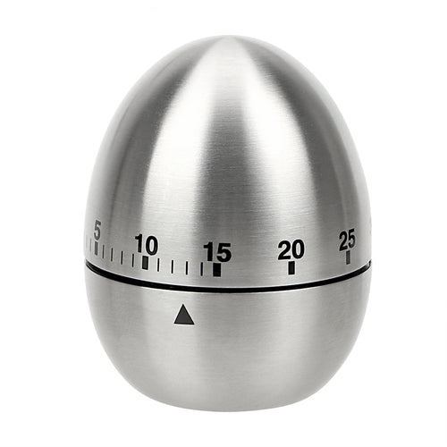 Kitchen Timer Stainless Steel Egg 60 Minutes - midtownperfection