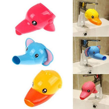 Load image into Gallery viewer, Happy Fun Animals Faucet Extender Kids Hand Washing Bathroom Sink - midtownperfection
