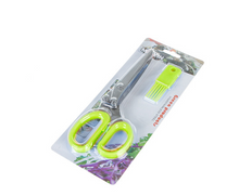 Load image into Gallery viewer, Green Onion Five-layer Stainless Steel Multi-function Scissors - midtownperfection
