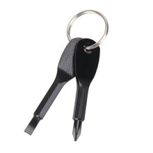 Load image into Gallery viewer, 2Pcs Stainless Steel Multi Tools Key Ring - midtownperfection
