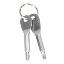 Load image into Gallery viewer, 2Pcs Stainless Steel Multi Tools Key Ring - midtownperfection
