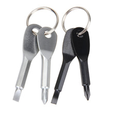 Load image into Gallery viewer, 2Pcs Stainless Steel Multi Tools Key Ring - midtownperfection
