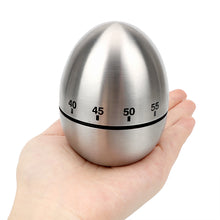 Load image into Gallery viewer, Kitchen Timer Stainless Steel Egg 60 Minutes - midtownperfection
