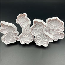 Load image into Gallery viewer, 4Pcs/Set Rabbit Monkey Plastic Biscuit Mold  Cookie Cutter Stamp - midtownperfection
