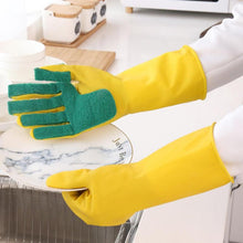 Load image into Gallery viewer, 2PCS Gloves Magic Silicone Dish Washing Gloves - midtownperfection
