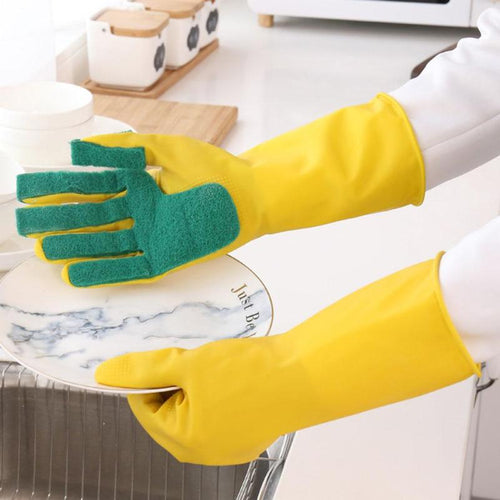 2PCS Gloves Magic Silicone Dish Washing Gloves - midtownperfection