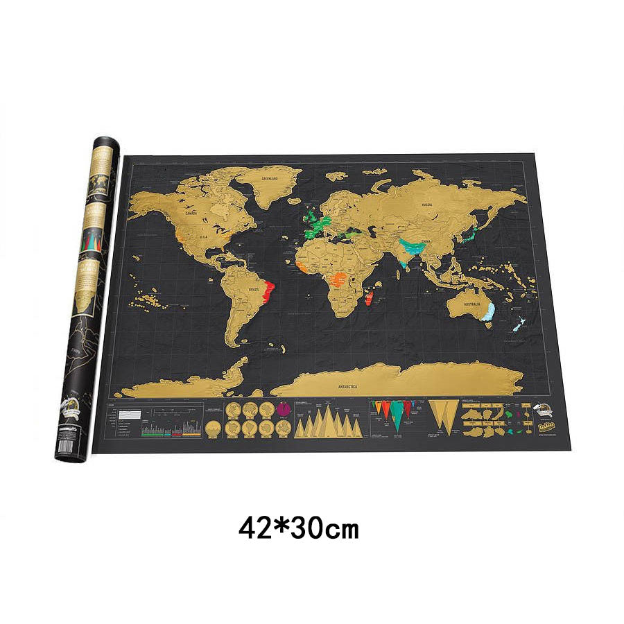 Deluxe World Map Decor School Office - midtownperfection