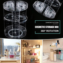 Load image into Gallery viewer, 360 Degree Rotating Makeup Storage Rack Height Adjustable - midtownperfection
