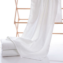 Load image into Gallery viewer, Large Hotel White Cotton Bath Towel for Adults - midtownperfection
