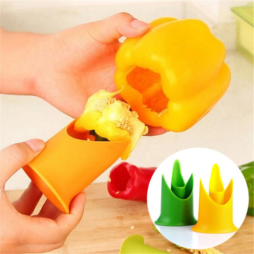 2in1 Pepper Chili Bell Jalapeno Corer Seed Remover - midtownperfection