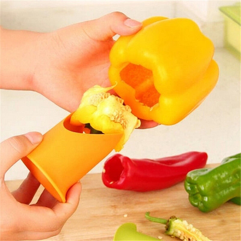 2in1 Pepper Chili Bell Jalapeno Corer Seed Remover - midtownperfection