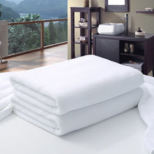 Load image into Gallery viewer, Large Hotel White Cotton Bath Towel for Adults - midtownperfection
