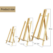 Load image into Gallery viewer, A4/A3 Beech Wood Table Easel For Artist Easel Painting Craft Wooden Stand For Party Decoration Art Supplies 30cm/40cm/50cm - midtownperfection
