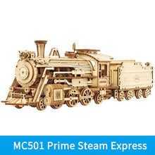 Load image into Gallery viewer, Robotime ROKR Train Model 3D Wooden Puzzle Toy Assembly Locomotive Model Building Kits for Children Kids Birthday Gift - midtownperfection
