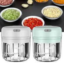 Load image into Gallery viewer, Rechargeable Smart Electric Vegetable Chopper Food Masher Garlic Grinder Meat Durable Kitchen Utensils Fresh Chili Crushed Tools - midtownperfection
