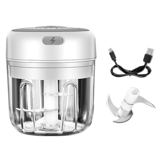 Rechargeable Smart Electric Vegetable Chopper Food Masher Garlic Grinder Meat Durable Kitchen Utensils Fresh Chili Crushed Tools - midtownperfection