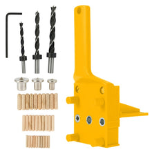 Load image into Gallery viewer, Quick Wood Doweling Jig ABS Plastic Handheld Pocket Hole Jig System 6/8/10mm Drill Bit Hole Puncher For Carpentry Dowel Joints - midtownperfection
