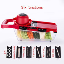 Load image into Gallery viewer, Mandoline Slicer Vegetable Cutter with Stainless Steel Blade Manual Potato Peeler Carrot Cheese Grater Dicer Kitchen Tool - midtownperfection
