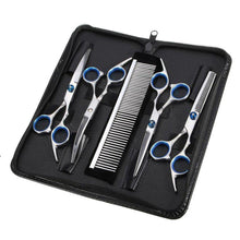 Load image into Gallery viewer, 5pcs/Set Stainless Steel Pet Dogs Grooming Scissors Suit Hairdresser Scissors For Dogs Professional Animal Barber Cutting Tools - midtownperfection
