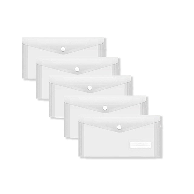 5 Packs Clear Envelopes File Folder - midtownperfection