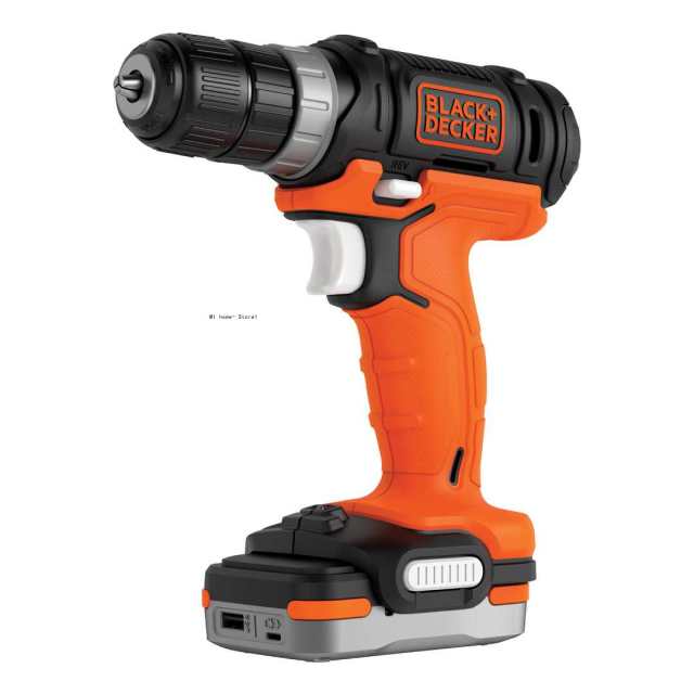 Black&Decker 12V electric drill lithium battery electric drill multifunctional power tool set with rechargeable battery - midtownperfection