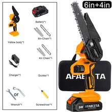 Load image into Gallery viewer, 1200W 4in/6in Electric Saw Portable Mini Saw Cordless Pruning Saw  Used For Garden Trimming With Battery - midtownperfection
