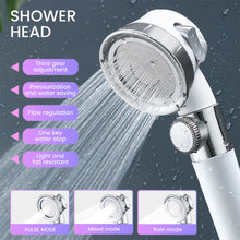 Load image into Gallery viewer, Pressurized Shower Head High Pressure Water Saving Perforated Free Bracket Hose Adjustable Bathroom Accessories Shower Set - midtownperfection
