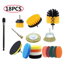 Load image into Gallery viewer, UNTIOR Drill Brush Attachment Set Power Scrubber Tools Car Polisher Bathroom Cleaning Kit Kitchen Cleaning Brush Accessories - midtownperfection
