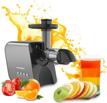 Load image into Gallery viewer, LUFVEBUT Masticating Juicer, Slow Juicer Extractor  Anti-drip Mouth, Quiet Motor, Ideal for Nutrient Fruit and Vegetable Juice - midtownperfection
