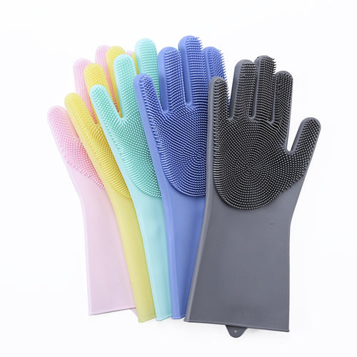 Silicone Rubber Cleaning & Dishwashing Gloves - midtownperfection