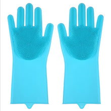 Load image into Gallery viewer, Silicone Rubber Cleaning &amp; Dishwashing Gloves - midtownperfection
