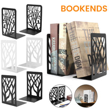 Load image into Gallery viewer, Book Ends Universal Metal Bookends for Shelves Heavy Duty Metal Non-Skid Bookend Supports Book Shelf Holder - midtownperfection
