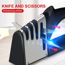 Load image into Gallery viewer, 4 In 1 Professional Knife Sharpener Quick Blade Sharpening Tools Handheld Sharpener Whetstone Kitchen Knives Stone Accessories - midtownperfection
