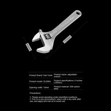 Load image into Gallery viewer, Deli Adjustable Wrench Universal Spanner Steel large Open Wrench Universal Spanner Repair Tool for Water Pipe Screw Bathroom - midtownperfection
