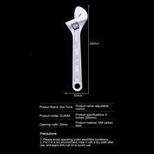 Load image into Gallery viewer, Deli Adjustable Wrench Universal Spanner Steel large Open Wrench Universal Spanner Repair Tool for Water Pipe Screw Bathroom - midtownperfection
