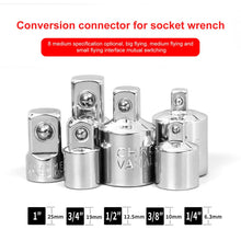 Load image into Gallery viewer, Hot 6Pcs Ratchet Wrench Socket Converter Head Sleeve Adapter 1/2 Big Fly 3/8 Fly 1/4 Steel 12.5mm Household Ratchet Wrench Hand - midtownperfection
