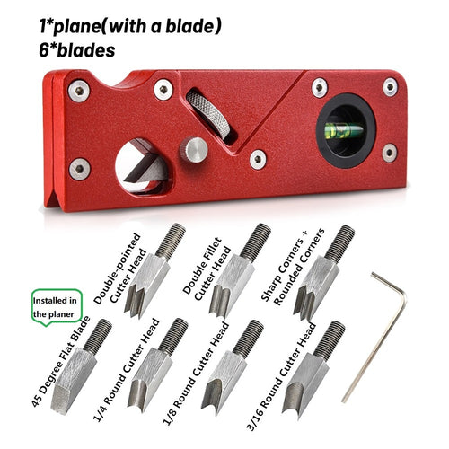 Woodworking Blade Edge Corner Plane 45 Degree Bevel And Cutter Head Manual Planer Chamfering And Trimming Accessories - midtownperfection