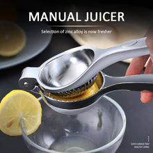 Load image into Gallery viewer, Manual Stainless Steel Citrus Fruits Squeezer Orange Hand Manual Juicer Kitchen Tools Lemon Juicer Orange Queezer - midtownperfection
