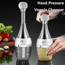 Load image into Gallery viewer, Stainless Steel Pressing Mincer Household Multifunctional Vegetable Cutter Pounding Garlic Child Food Supplement Kitchen Gadgets - midtownperfection
