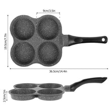 Load image into Gallery viewer, Four-Hole Frying Pot Pan Thickened Omelet Pan Non-Stick Egg Pancake Steak Pan Cooking Egg Ham Pans Breakfast Maker Cookware - midtownperfection
