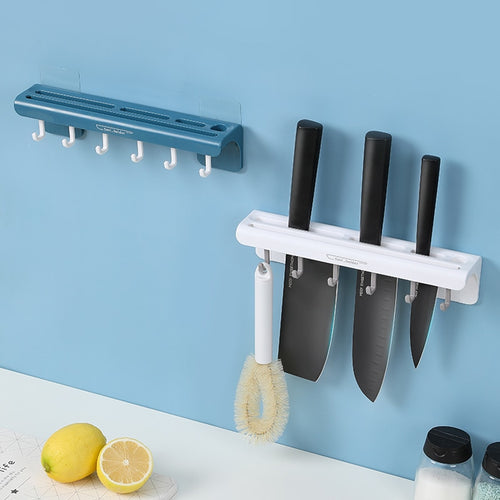 Household Wall-mounted Kitchenware Storage Rack Kitchen Shelves Kitchen Knife Storage Rack Kitchen Accessories Towel Rack - midtownperfection