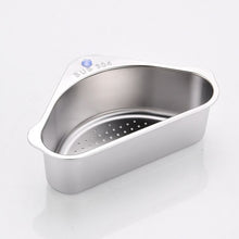 Load image into Gallery viewer, 1PC Sink Drain Basket Stainless Steel Triangle Drain Rack Leftovers Filter Sink Receiving Basket Racks Holders Kitchen Gadget - midtownperfection
