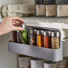 Load image into Gallery viewer, New Kitchen Under-Shelf Organizer Spice Rack Seasoning Holder Drawer Spice Holder Spice Bottle Storage Kitchen Accessories - midtownperfection
