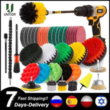 Load image into Gallery viewer, UNTIOR Drill Brush Attachment Set Power Scrubber Tools Car Polisher Bathroom Cleaning Kit Kitchen Cleaning Brush Accessories - midtownperfection
