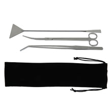 Load image into Gallery viewer, 3pcs Aquarium Tank Cleaning Tools Stainless Steel Fish Tank Scissor Tweezer with Bag Aquatic Plants Set for Aquarium Maintenance - midtownperfection
