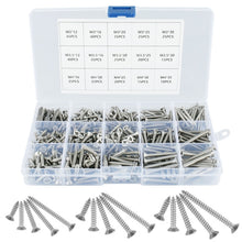 Load image into Gallery viewer, 400 Pcs Screw Assortment Kit Self Drilling Self Tapping Metal Screws for Wood Sheet Metal Drywall Screws Screw Organizer - midtownperfection
